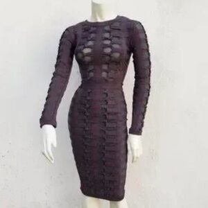 House of CB Charcoal Lola Bandage Dress